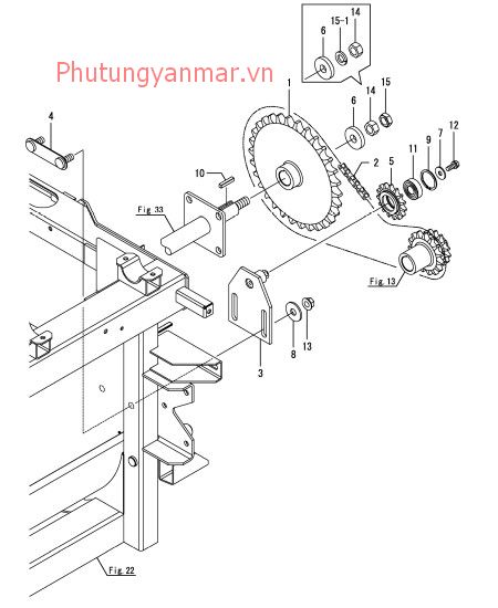 Truyền động lắc lưỡi cắt